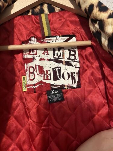 Rara giacca snowboard L.A.M.B X Burton The Ramone Moto stampa ghepardo taglia XS - Foto 5 di 12