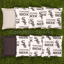Cornhole Bean Bags Set of 8 ACA Regulation Bags Chicago White Sox Free Shipping