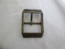 Harley Davidson Brass Pin Style Belt Buckle Fits  1 3/8" Belt