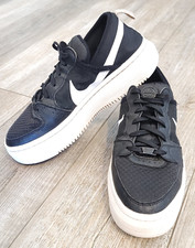 Nike Court Vision Alta TXT Black White Chunky Womens Basketball Sneakers Sz 10