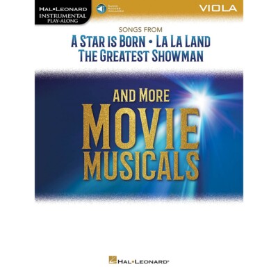 Songs from Star Is Born, La La Land & Greatest Showman Play-Along for Viola Book
