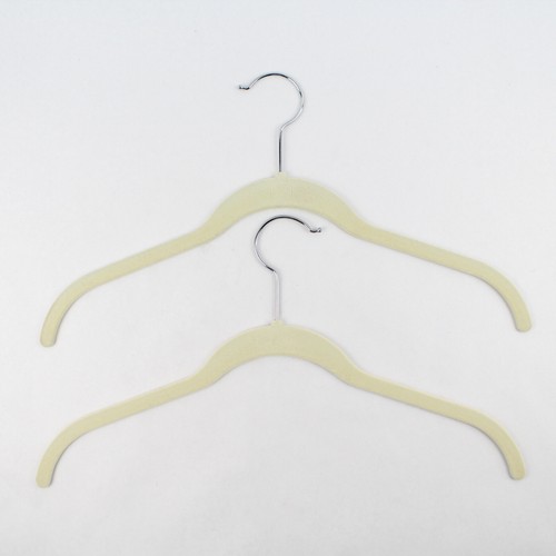 Mixed Lot of 10 Felt Clothes Hangers For Shirts Closet Organization - Picture 2 of 5