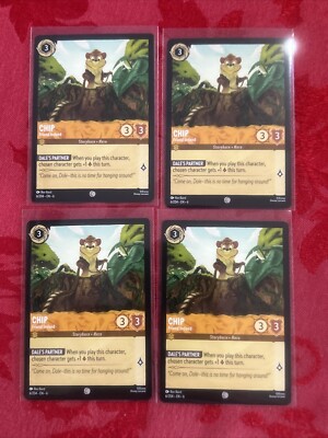 4x Lorcana Azurite Sea - Chip - Friend Indeed - 6/204 - x4