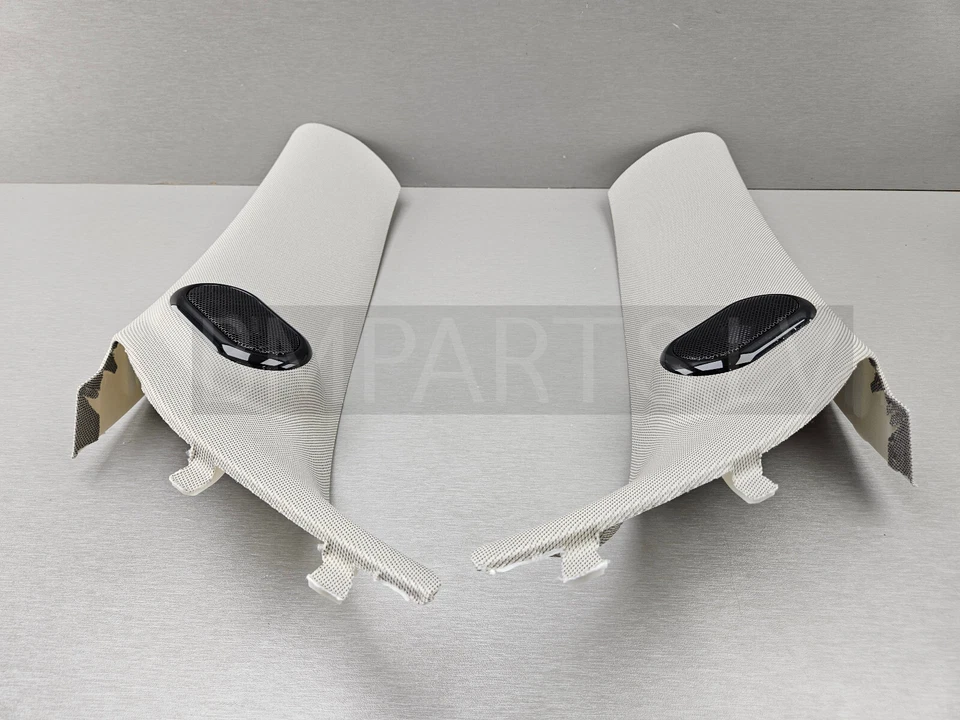 NEW GENUINE MINI F56 A-PILLAR TRIM HIFI PAIR SATELLITE GREY 7406019 & 7406020 - Image 3 of 4