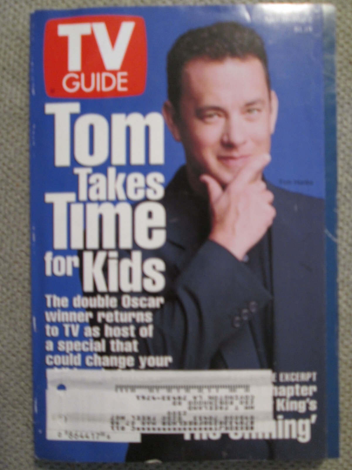 Vintage 1997 April 26-May 2 TV Guide Magazine Tom Hanks