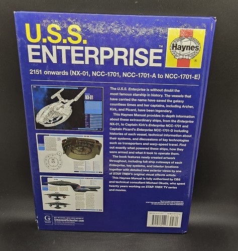 Star Trek U.S.S. Enterprise Owners' Workshop Manual Hardcover Haynes 2010 - Foto 2 di 8