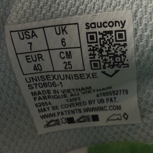 Saucony 3D Grid Hurricane Premium Sneaker Shoe Men US 7 Women US 9 Unisex Blue - Picture 16 of 16