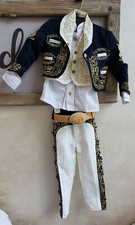 Child Mariachi Charro 5 Pc Suit Set Size 4 Mexico Embroidered Mariachi Costume