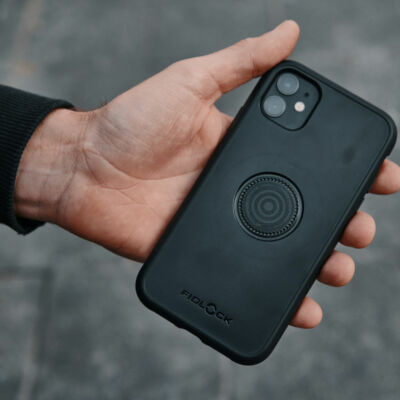 Étui Fidlock VIDE Pour IPhone 12 Mini - Noir - Fixation Bureau/vélo/voiture