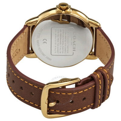 COACH 14503607 Arden Leather Strap White Dial Women's Watch