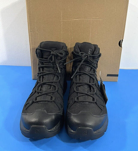 11 REG NIB SALOMON QUEST PRIME FORCES GTX EN BOOTS 415193 BLACK/BLACK/BLACK