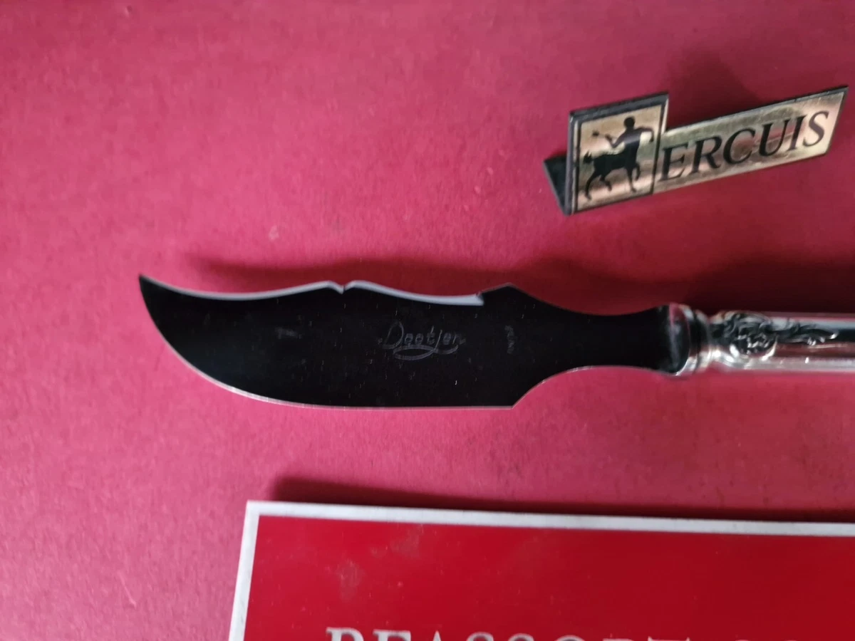 TARTINEUR ANCIEN COUTEAU FROMAGE RÉGENCE 21 CM DEETJEN TTB MÉTAL ARGENTÉ;