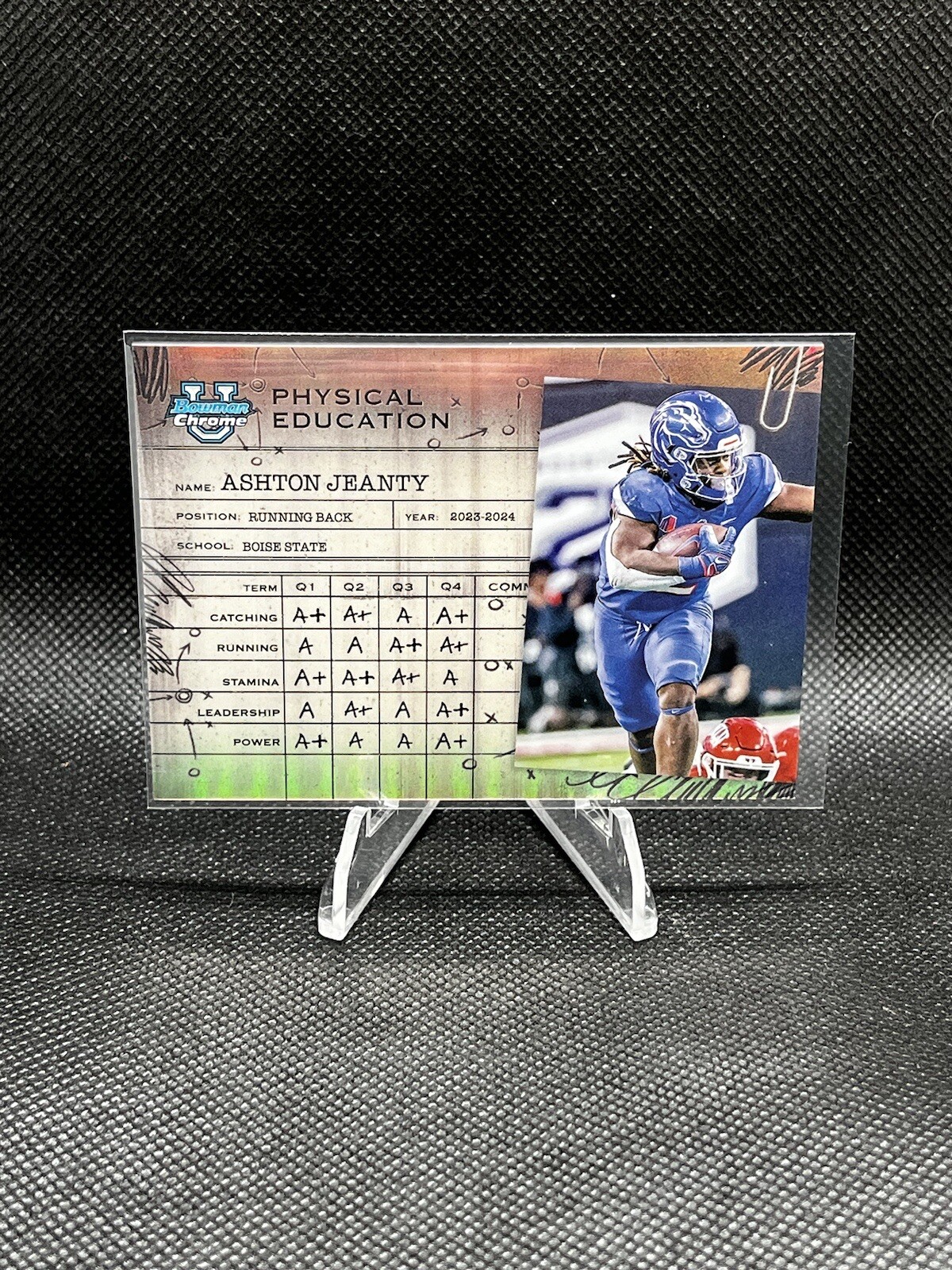 2024 Bowman University Chrome ASHTON JEANTY Physical Education SP Case Hit PE-13