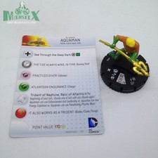 Heroclix Justice League: Trinity War set Aquaman 018 Uncommon figure w/card 