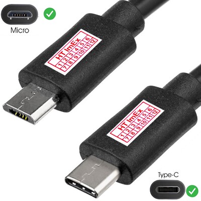 USB 3.1 Typ C auf Micro B Kabel Handy/Tablet auf Laptop/MacBook 1m