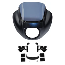 Fairing Windshield & Bracket Fit For Harley Softail FXBB 2018-2024 Midnight Blue
