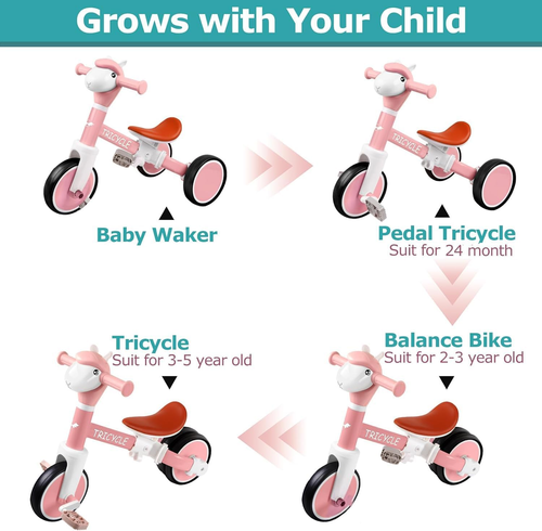 Tricycle for Toddlers 1-3 Year Olds, Toddler Balance Bike for Boys Girls 2-4, To - Picture 2 of 12