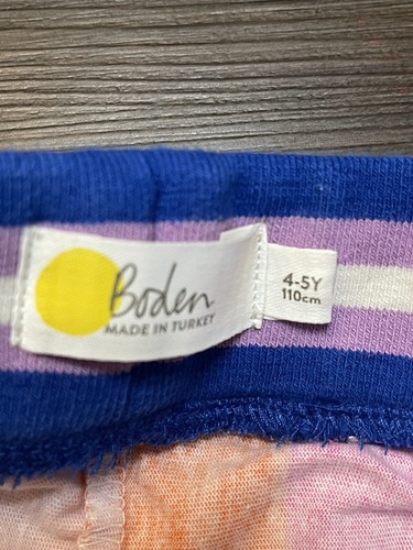 Boden Girls Size 4-5 Multicolor Stripe Stretch Waist Drawstring Cotton Skort - Picture 2 of 6