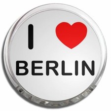 Berlin I Love Heart Memo Fridge Magnet Plastic Clip (58mm)