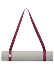 New GAIAM Easy Cinch Raspberry Color Yoga Mat Sling - Hands Free Mat Carrier