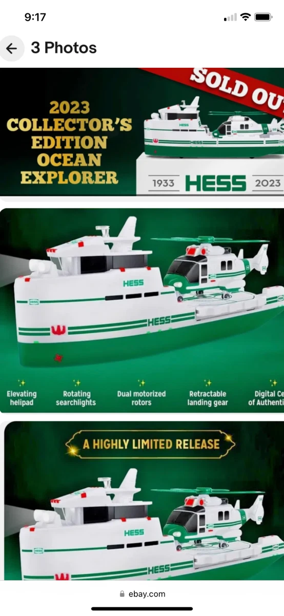 Hess truck boat sales