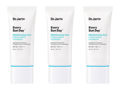Dr.Jart+ Every Sun Day Moisturizing Sun Cream | 30ml (1.01 oz) × 3 | SPF50+