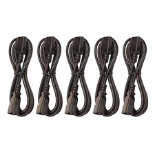 Lot of (5) 6' foot IEC 320 NEMA C13 C14 10A 18AWG PDU to CPU AC Power Cords