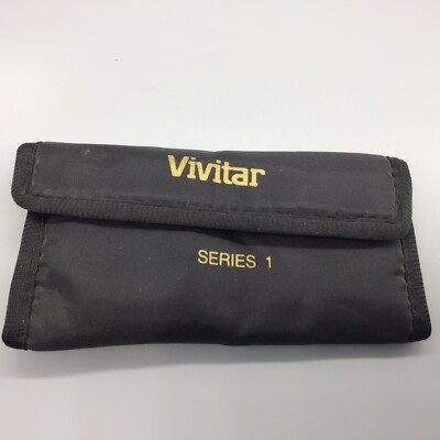 Vivitar Series 1 Filter Set Of 3 In Soft Case W/ 1 Canon Lense Cap 