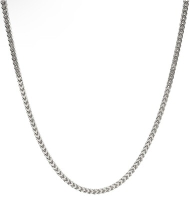 #ad Italian 925 Solid Sterling Silver 2.7MM Franco Link Box Chain Necklace Unisex $57.24