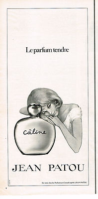 REKLAME 1970 JEAN PATOU zartes Parfum CALINE