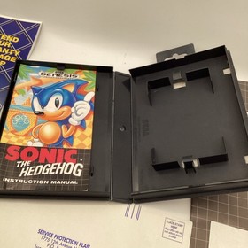 Sega Genesis Model 1 Console Sonic The Hedgehog Bundle System Inserts ONLY!