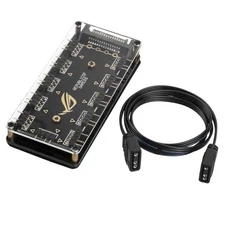 10 Ports RGB Fan HUB PC Computer Desktop 5V 3PIN DRGB Extension Splitter Adapter