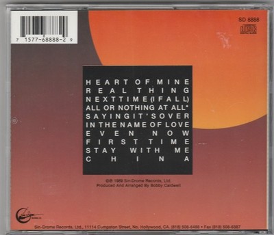 Bobby Caldwell - Heart of Mine (CD, 1990) OOP Rare SD 8888 LIKE