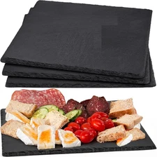 3 Pack Slate Cheese Board Charcuterie Boards Plate Tray for Meats, 11 x 8.5"