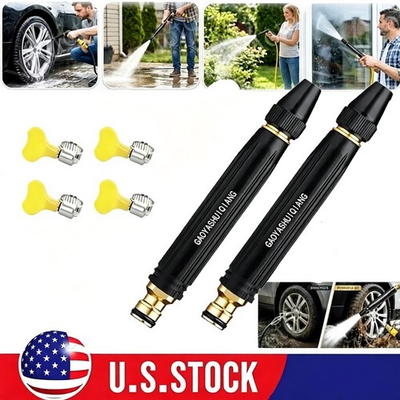 #ad High Pressure Hose Nozzle Water Gun for Car Wash Garden Pressure Booster 2Pack $8.79