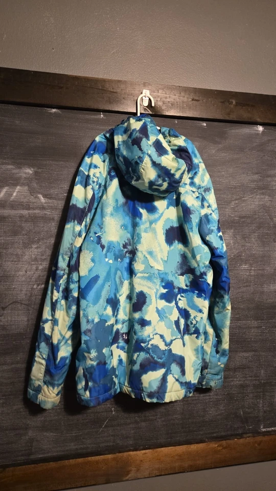 Abrigo con capucha LANDS END para niños AZUL verde acuarela talla XXL 18 Husky - 20 Husky Foto 2 de 3