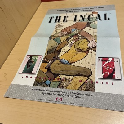 The Incal 11x17 Vintage Promo Poster Marvel Epic Jodorowsky Moebius 1988 Dune
