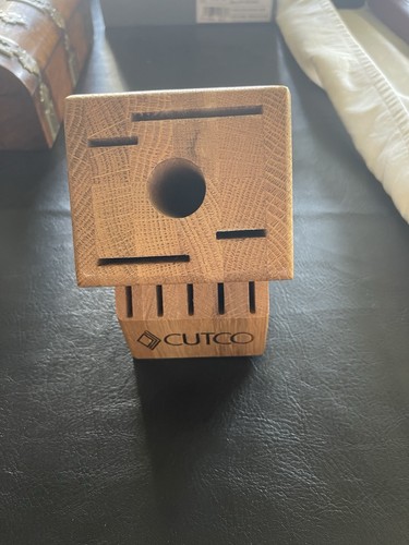 Cutco Wooden Knife Block 10-Slot Professional Knife Accessory - Picture 1 of 3