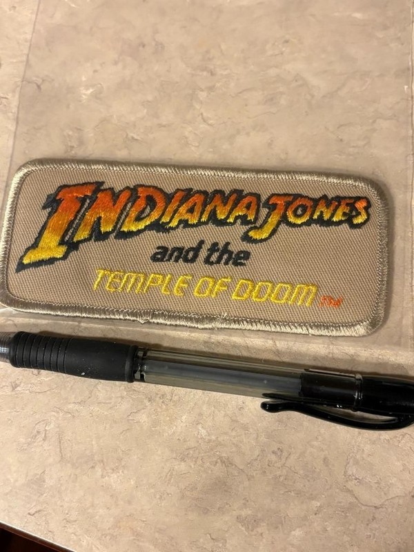 Vintage  Indiana Jones And Temple of Doom Patch Unused SKU#38615
