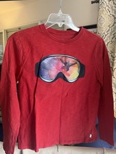 Gap Kids Size XL Long Sleeve Red Graphic T Shirt-See Pictures-In Good Condition