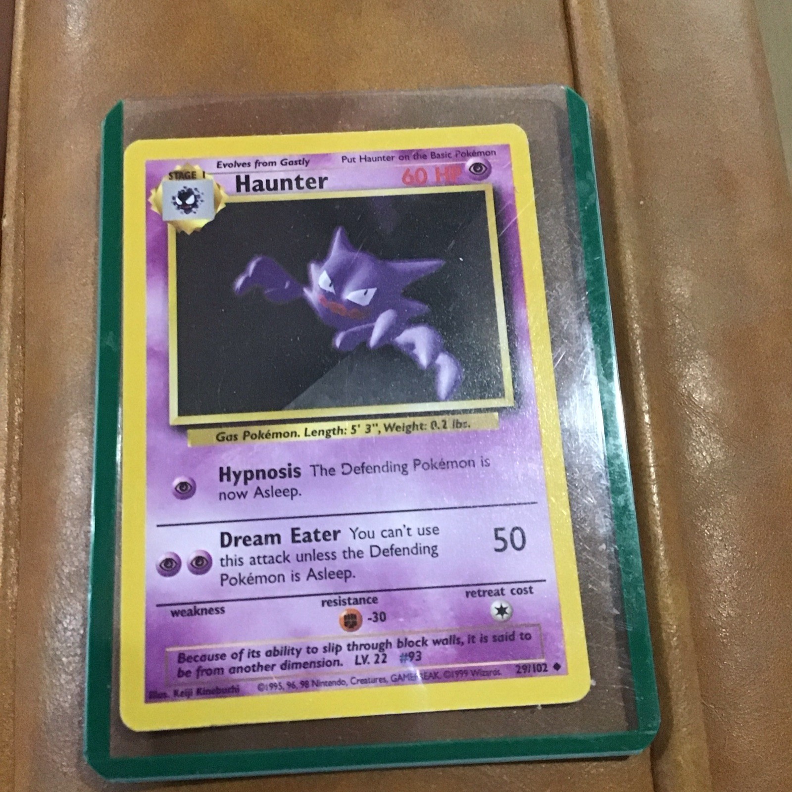 Pokémon TCG Haunter Base Set 29/102 Shadowless