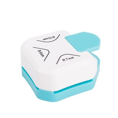 Paper Corner Cutter Punch, Rounder Punch for Scrapbook White Blue