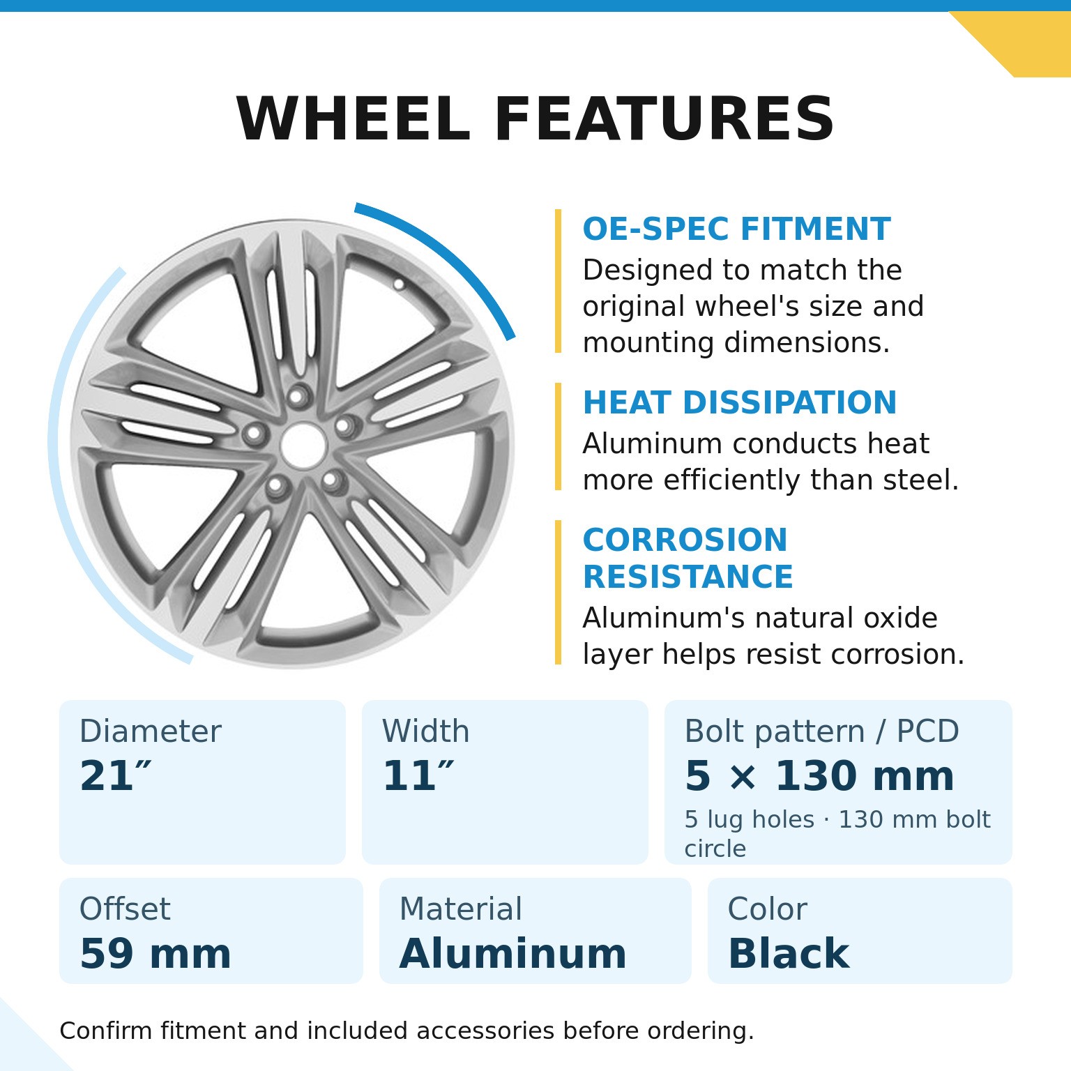 Bentley Continental 2021-2023 Rear Wheel