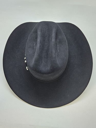 Resistol Men’s 6X Logan George Strait Cowboy Hat Black Size 7 3/8 - Bild 5 von 10