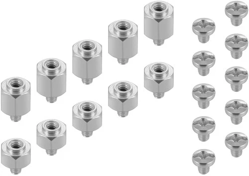 Vis pour PC (pour fixation SSD M.2 / NVMe sur carte mère),10 vis,10 entretoises