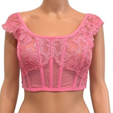 Victoria's Secret Dream Angels small Boho cap sleeve corset BC 3185