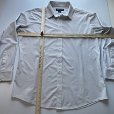 Mizzen  Main Leeward Shirt Men  s XL White / Blue Check Classic Fit Long Sleeve