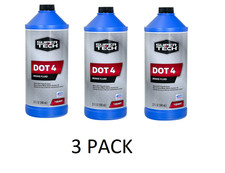 3 PACK Super Tech DOT 4 Brake Fluid, Motor Vehicle, 32 fl oz 0.33 per gallon