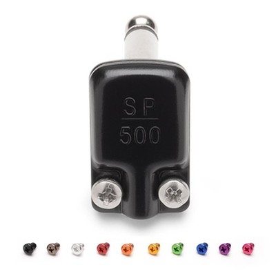 SquarePlug SP500BK Flaches Mono (TS) 6,35mm Klinke Rechtsgewinkelt Schwarz
