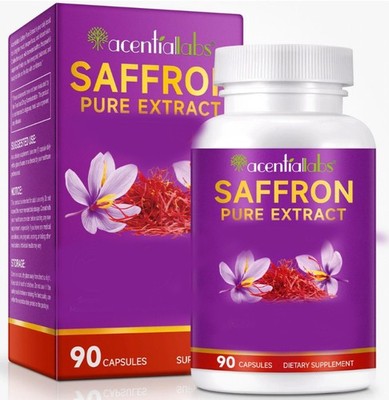 Safran Extrakt  Hochdosiert - 90 Kapseln -Saffron Pure Extract Premium Kur